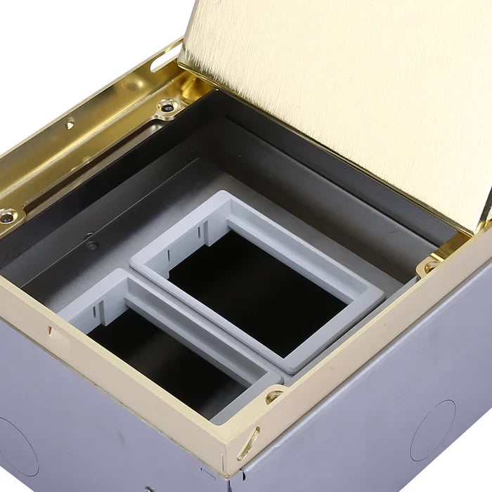 Floor Socket Cover Box Module Gold — BF 150P-GO