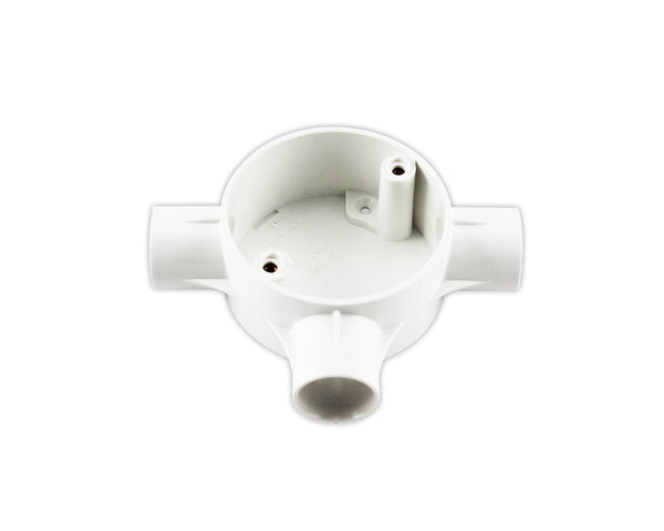 Junction Box Conduit White — CP JUN3-25-WH