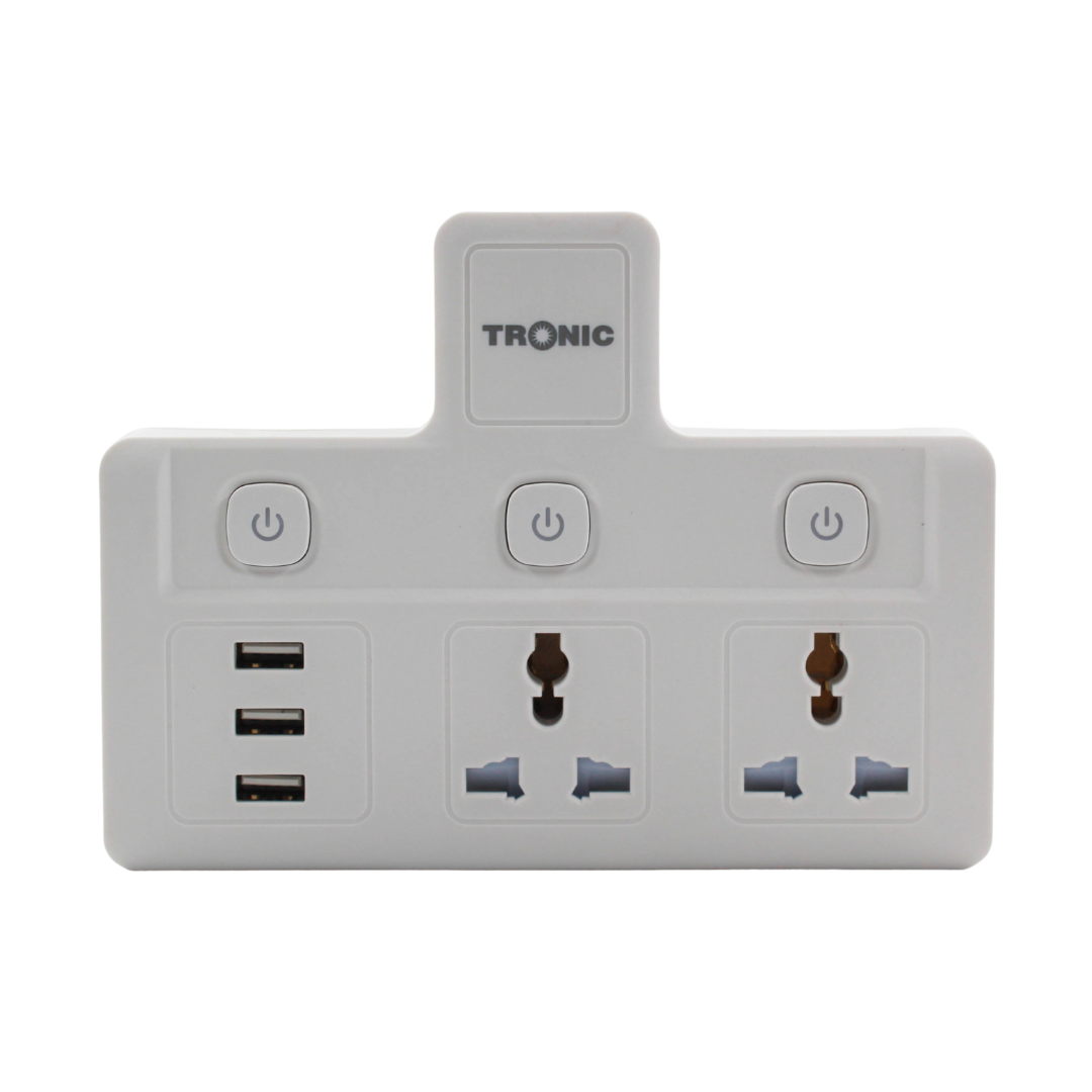 Universal Adaptor W/Usb 13A — EC 7232-UB