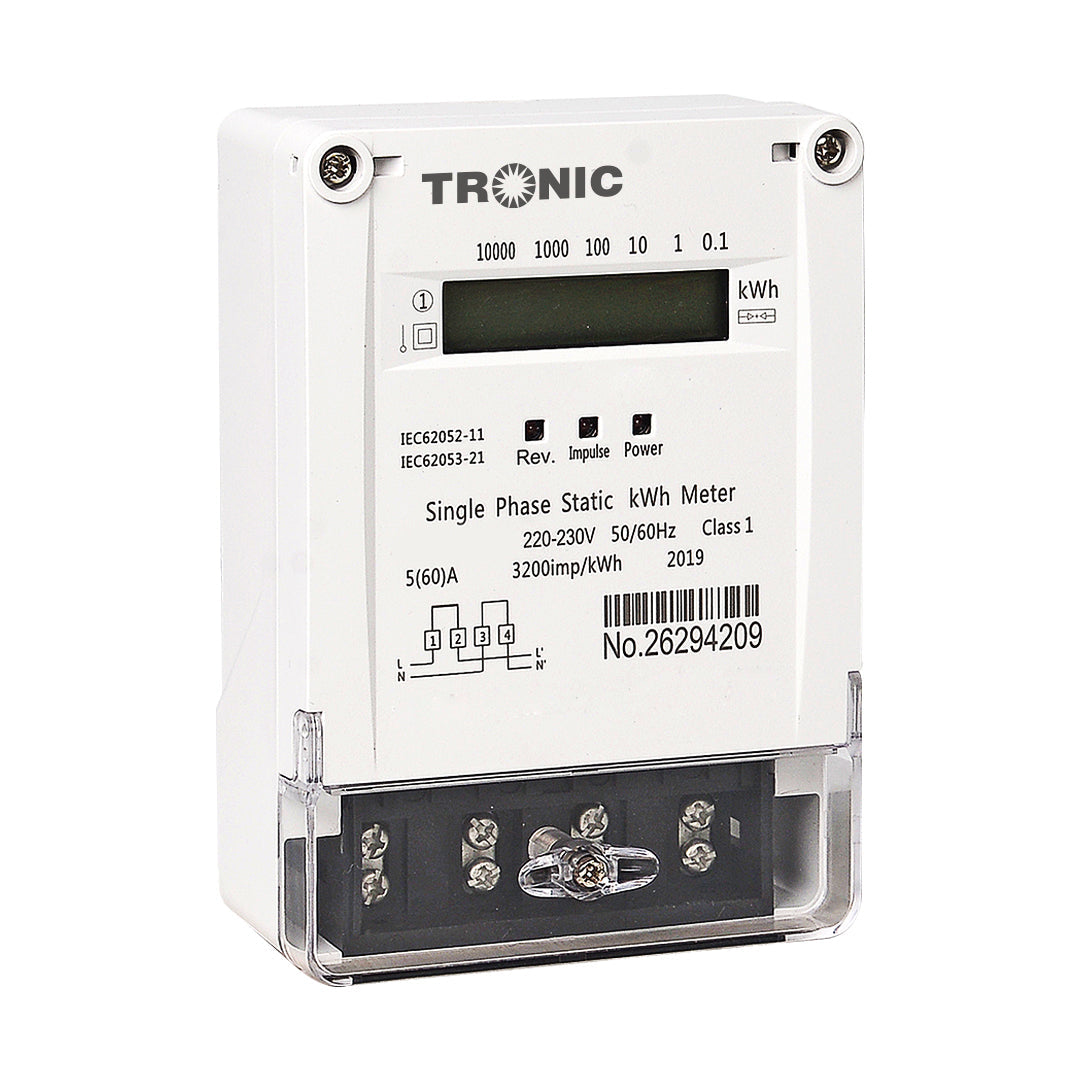 Energy Meter Single-Phase White — EM 0015-JC