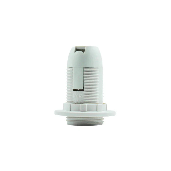 Full Thread Holder E14 White — EST LH14-WH