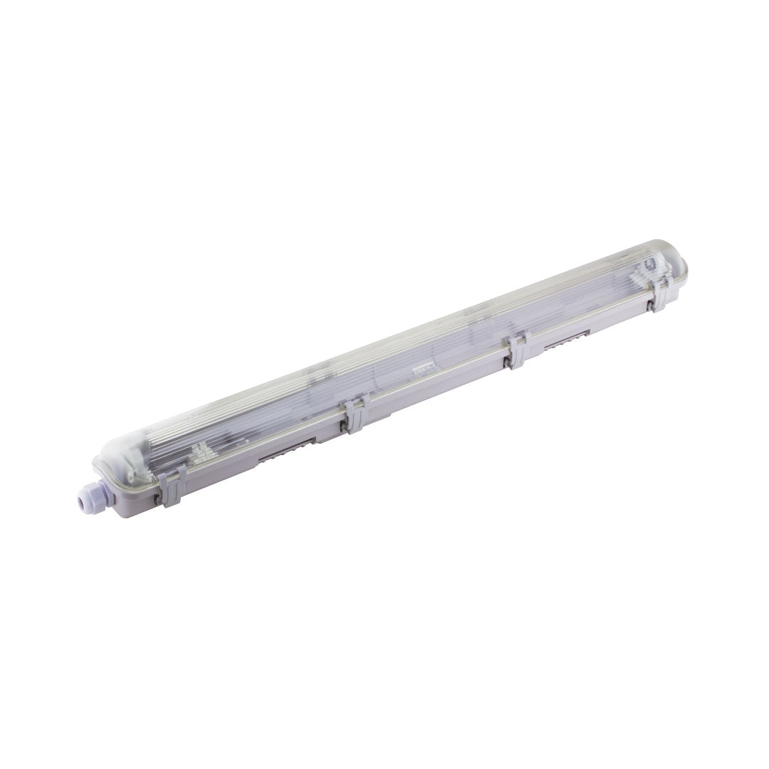 Tubelight Fitting Single Waterproof Feet White — FI WPLE-03