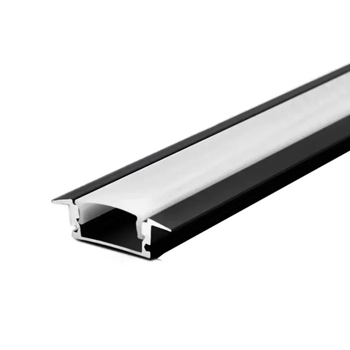 LED Strip Profile (No Strip Included) 3m Black — LE 2507-03-BK