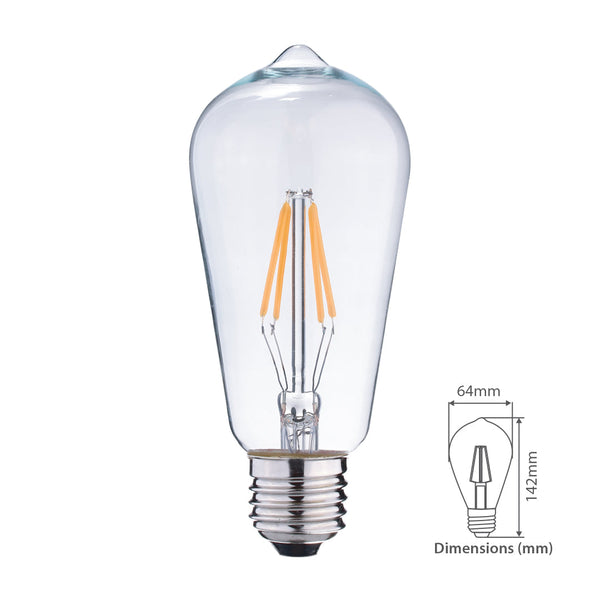 Filament 8W Warm White — LE ST64-08-WW