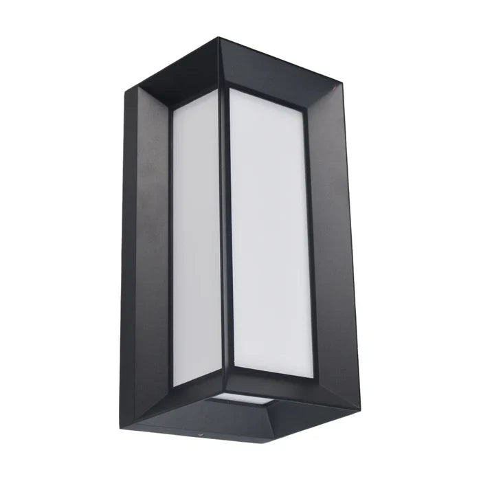 Wall Light Aluminium Angular Lantern Black — LL 5006-BK