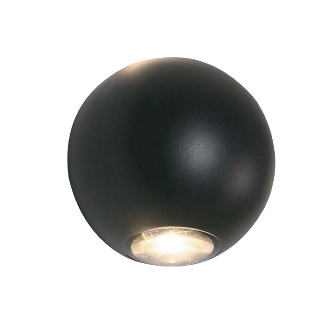 Fence Light Warm White Black — LL 2326-BK-WW