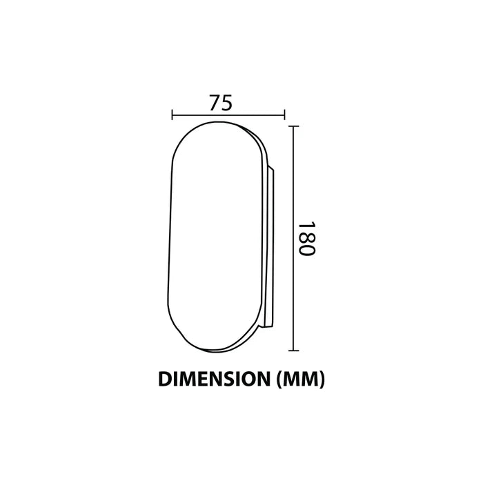 Wall Light LED 2×1W + 5W IP54 Warm White Black — LL 2611-54-BK-WW
