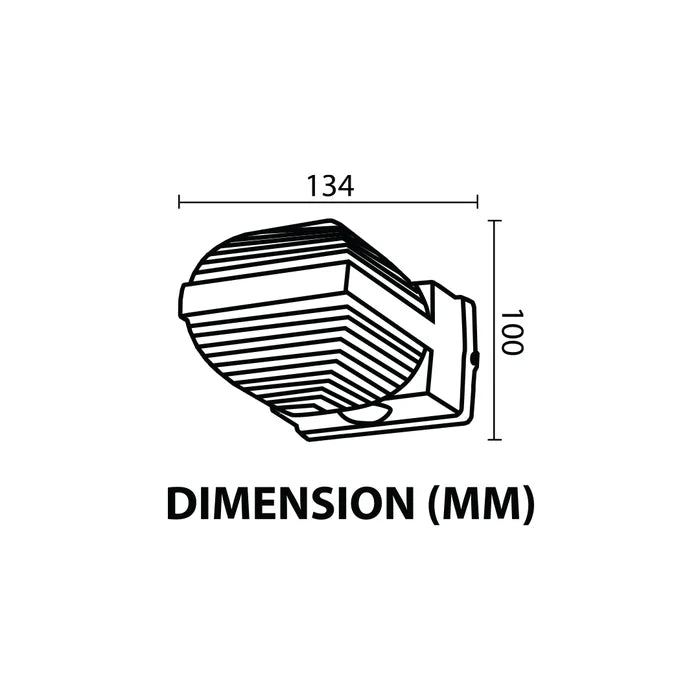 Wall Light LED 2×1W + 2×5W IP54 Warm White Black — LL 2616-54-BK-WW