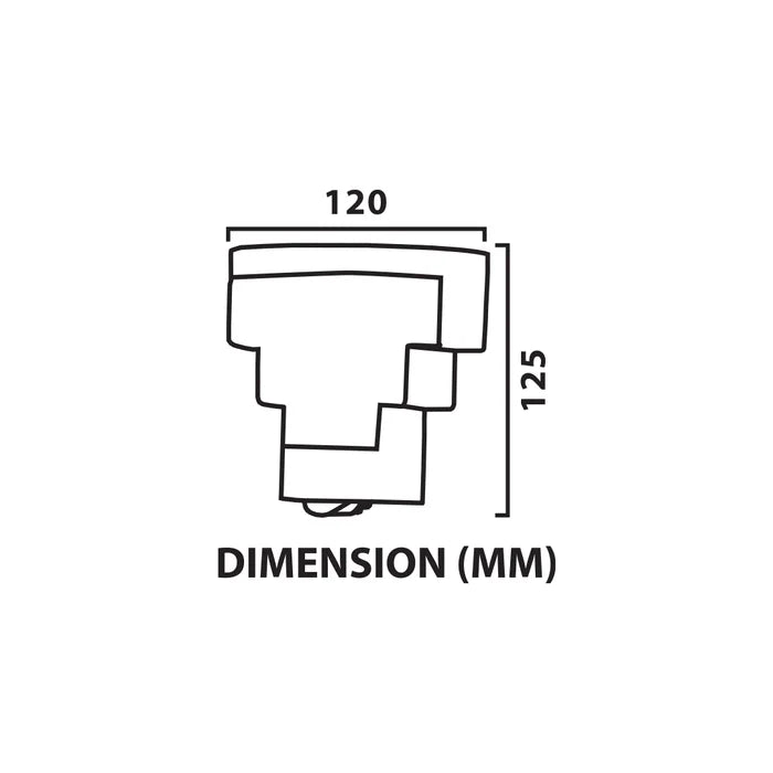 Wall Light LED 6W IP54 Warm White White — LL 2619-54-WH-WW