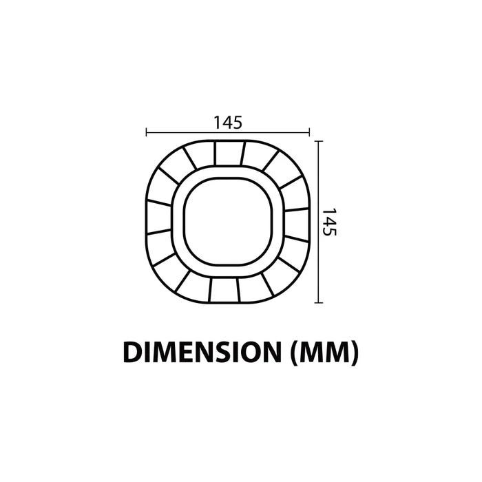 Decorative Surface Mount indoor Light — LL 2626-20-BK-WW
