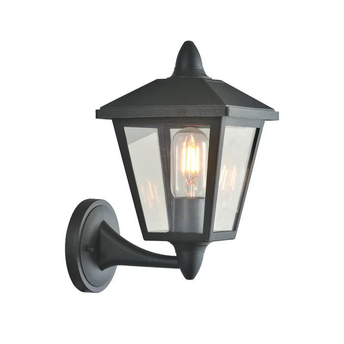 Gate Light Wall-Mount E27 Black — LL 2644-909B-BK