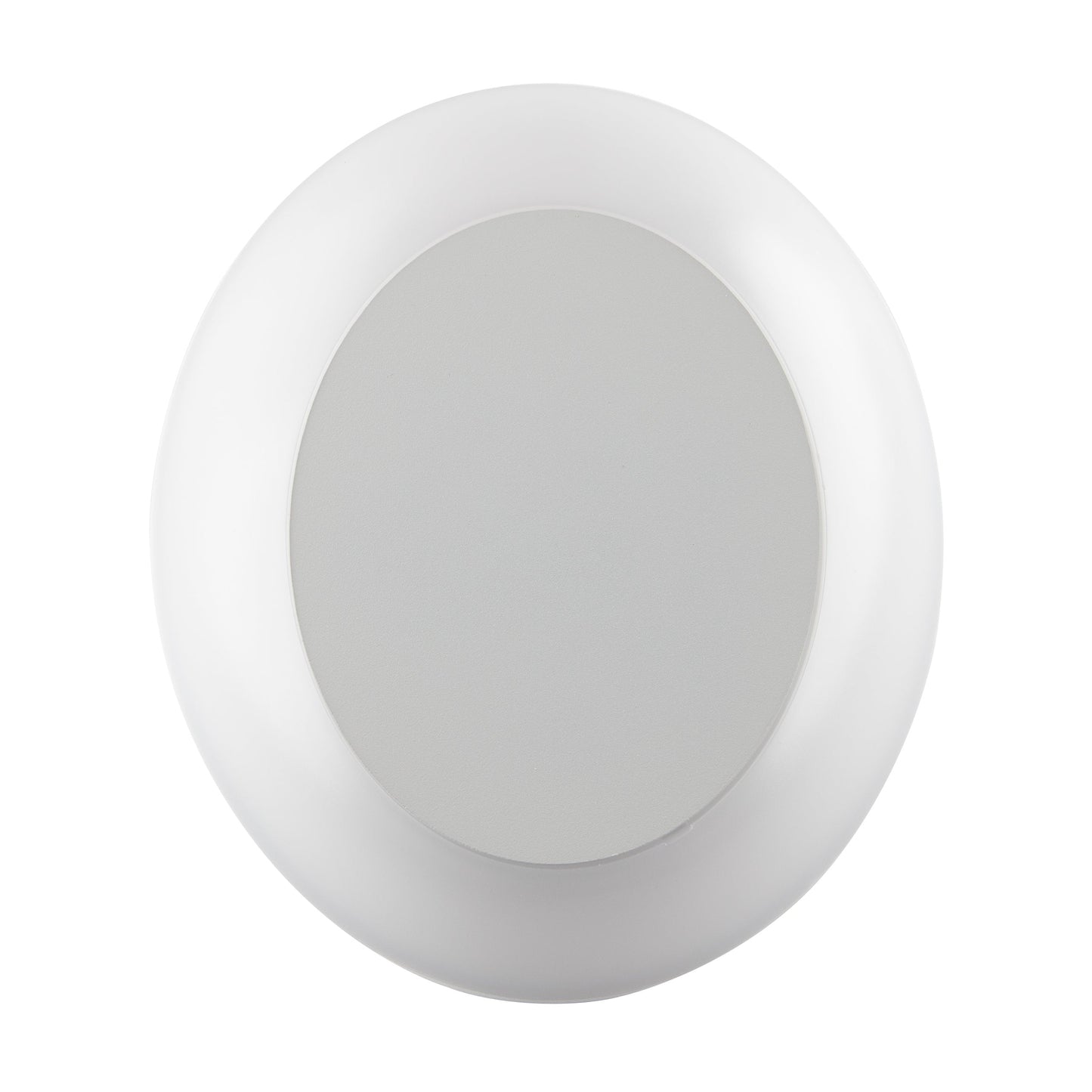Fence Light Double Oval Disk Warm White — LL 6008-WH-WW
