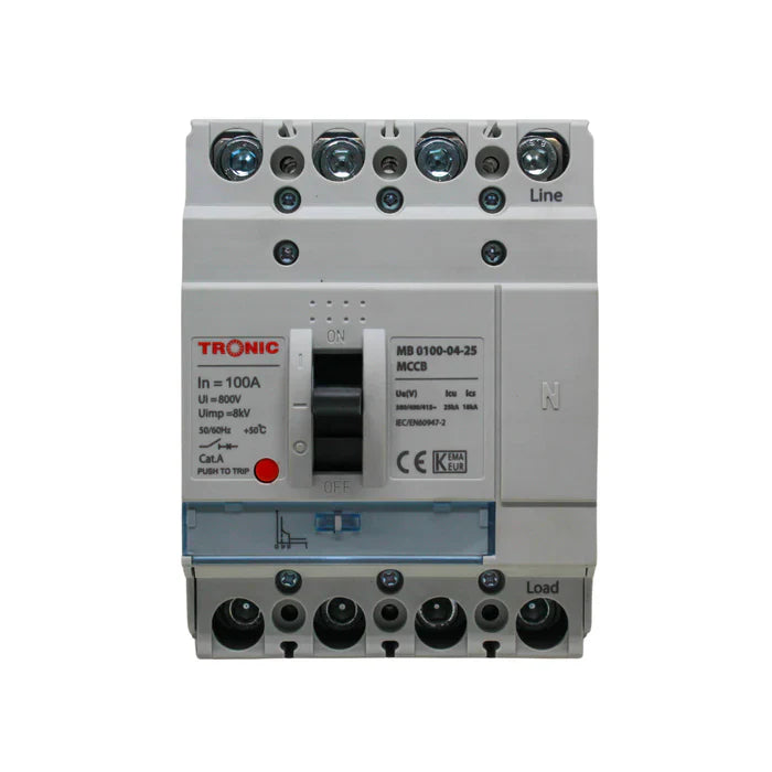 Mccb 4Pole Gray — MB 0100-04-25