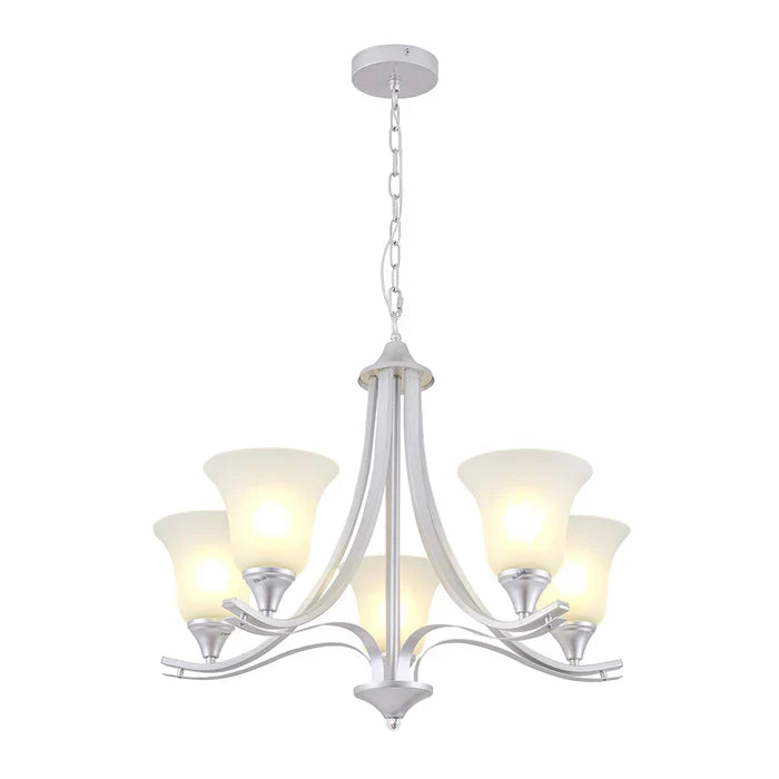 Chandelier E27 Silver — PL 1146-05-SI