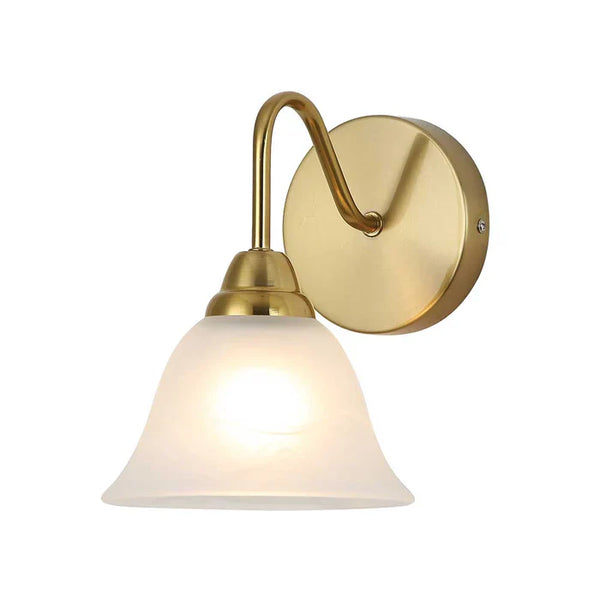 Frosted Bell Glass Wall Light — PL 2519-GL-CL