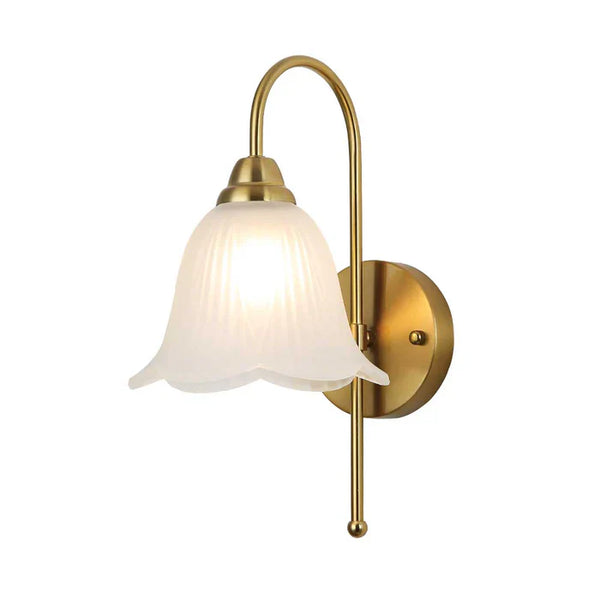 Crystal Petal Glass Wall Light — PL 2534-GL-CL