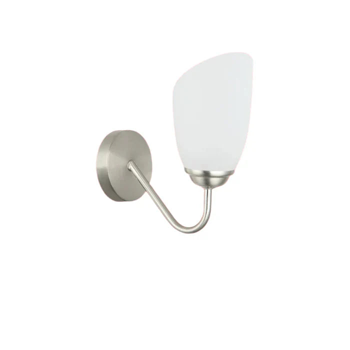 Modern Wall Light with Frosted Glass Tulip Shade — PL 7031-27-01
