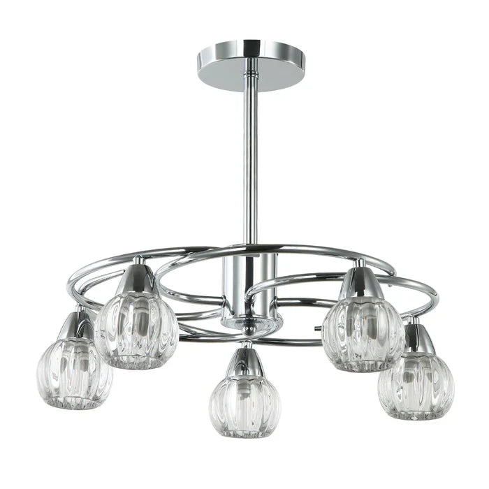 Pendant Light E14 Silver — PL 7041-14-05-SI