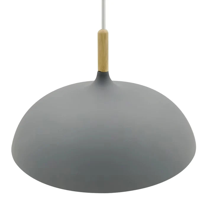 Modern Grey Dome Ceiling Light — PL 7684-GY