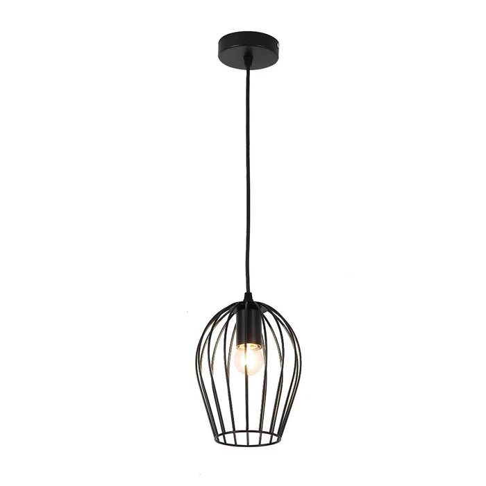 Cage Dome Pendant Light — PL 7915-BK