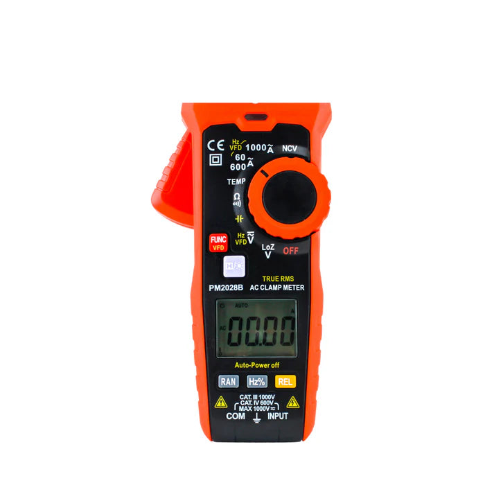 Voltage Testers Digital Clamp Meter Orange — PM2028B