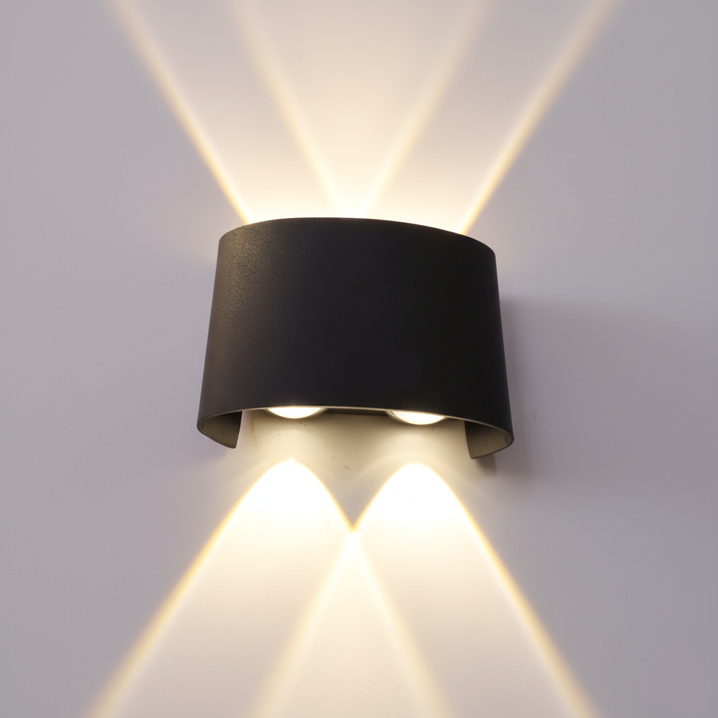 Fence Light 4W Warm White Black — LL 2310-04-BK-WW
