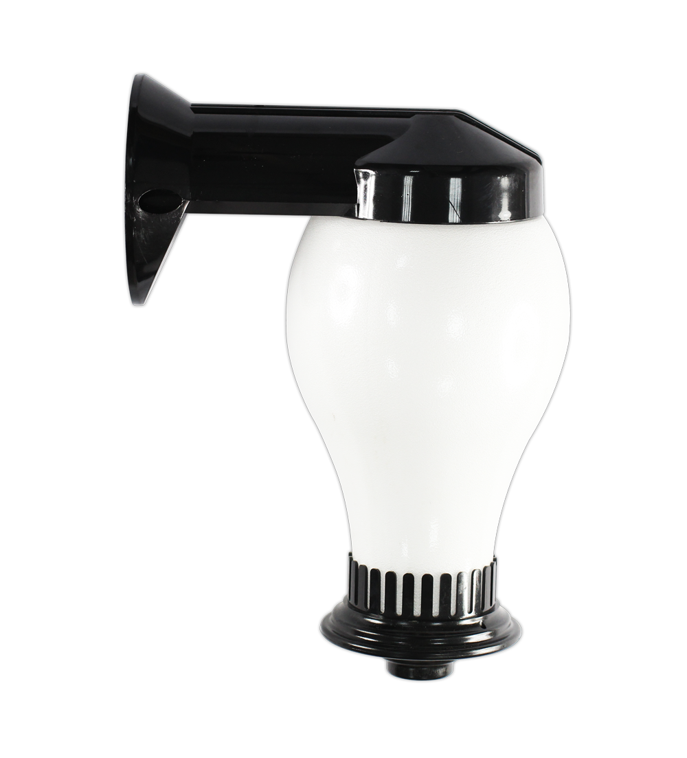 Fence Light Lantern Shape Fitting Black — TG LNTR-08-BK