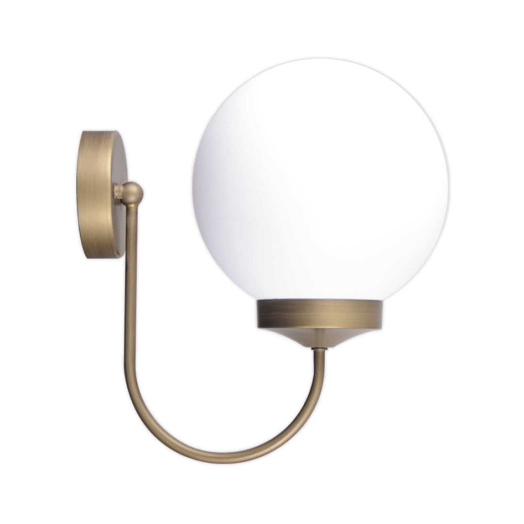 Fence Light U-Shaped Globe Wall Black — TG GLBU-20-10-8B