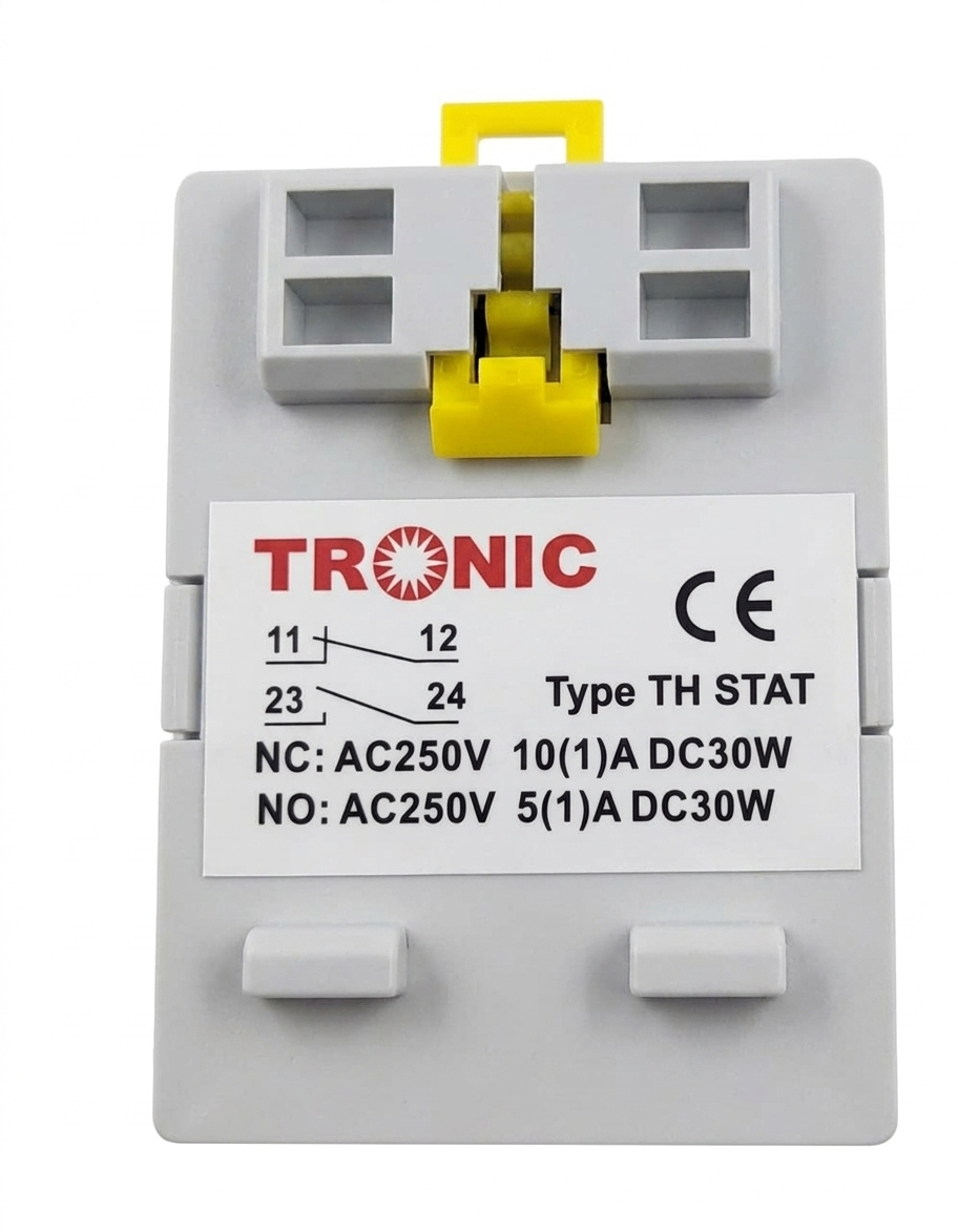 Thermostat Mechanical Din Rail Gray — TH STAT
