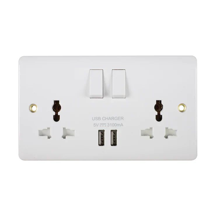 Universal Double Outlet Usb — TR 5213-UNIV-UB