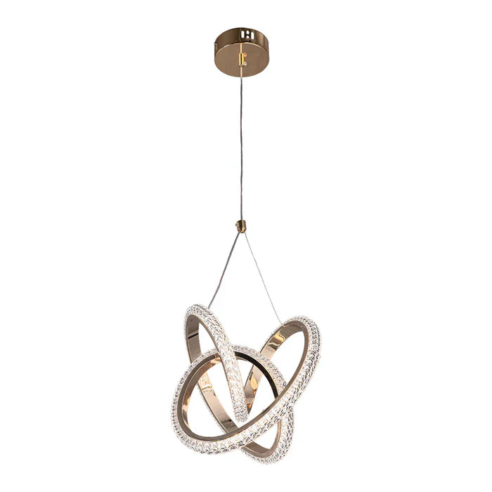 Chandelier 40W Tri-Colour Gold — WH 25CL-02-GO-TC