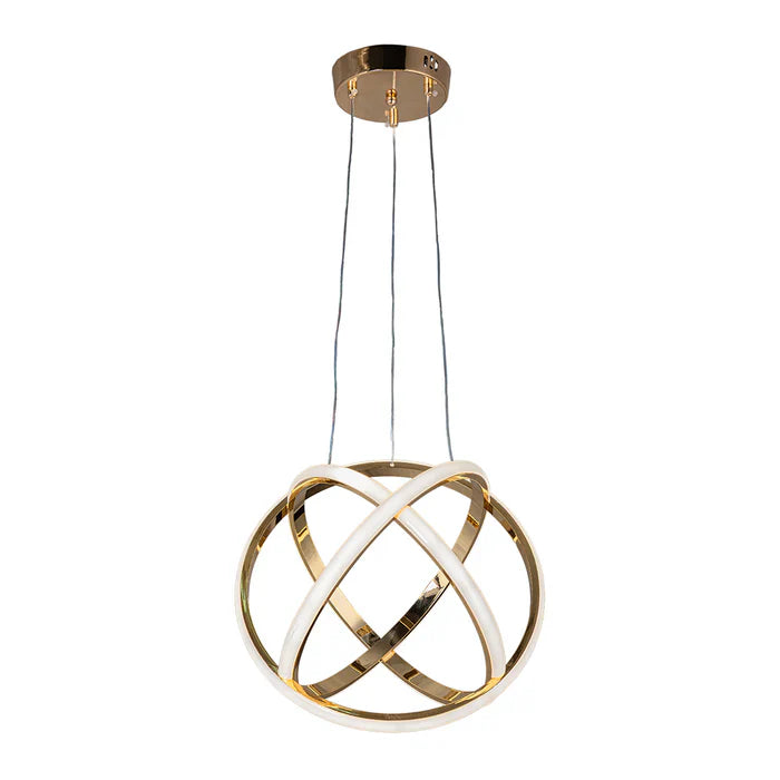 Chandelier 60W Tri-Colour Gold — WH 25CL-07-GO-TC