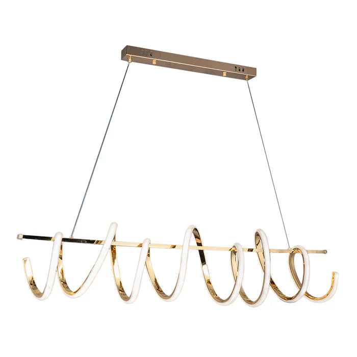 Chandelier 70W Tri-Colour Gold — WH 25CL-19-GO-TC