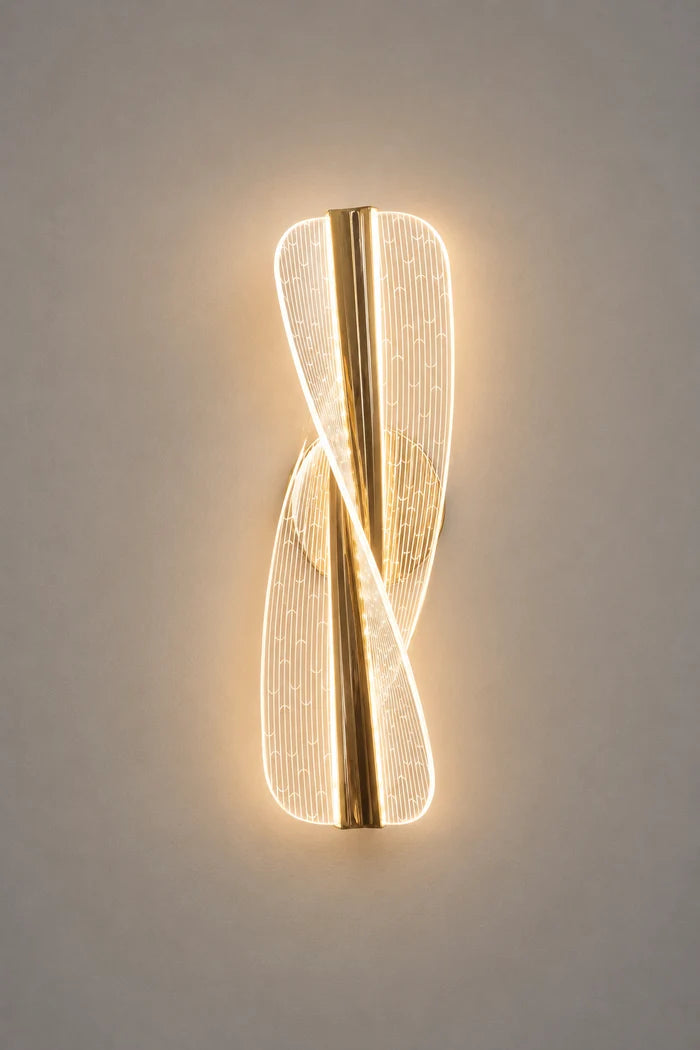 18W LED Decorative Indoor Wall Light Warm White Gold — WH 2601-20-GO-WW