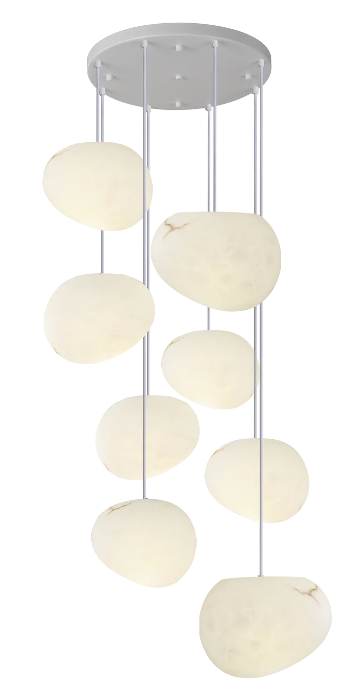 Modern Elegant 8-Light Pendant Lamp — WH 2627-0308-WH