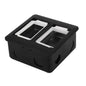 Floor Socket Push-Cover Box Module Black — BF 134P