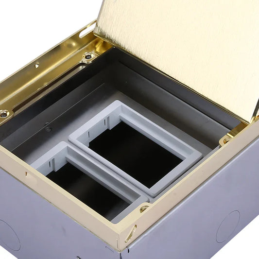 Floor Socket Cover Box Module Gold — BF 150P-GO