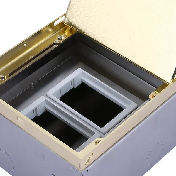 Floor Socket Cover Box Module Gold — BF 150P-GO