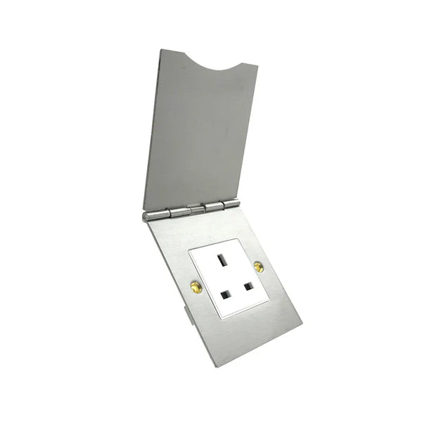 Floor Socket 13A Silver — BF 5113-FS