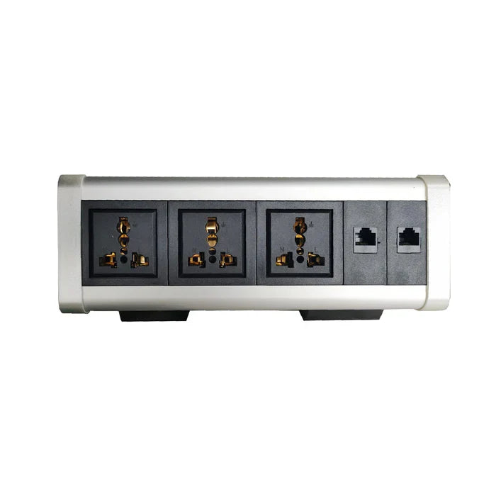 Switch Socket Desk Universal Data Silver — BF INDE-01