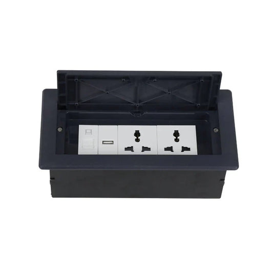 Switch Socket Desk Universal Usb Black — BF INDE-03-UB-BK