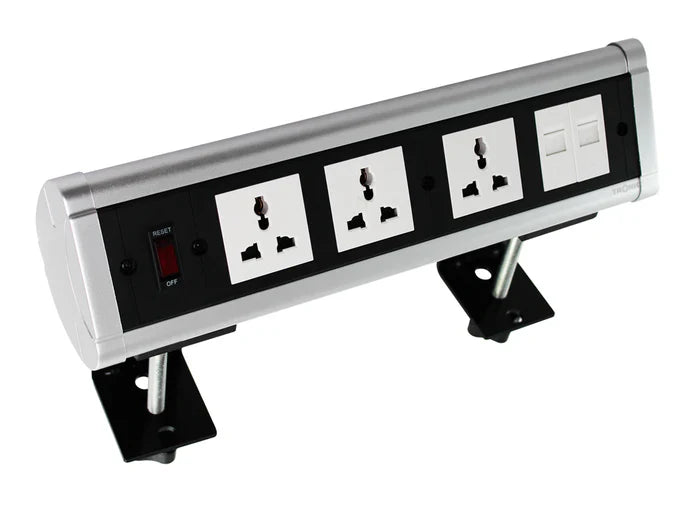Desk Socket Universal Data Black — BF ONDE