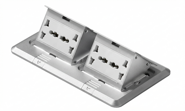 Switch Socket Pop-Up Floor Silver — BF POPU-10-UN