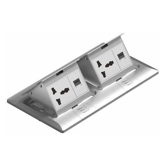 Switch Socket Dual Universal Pop-Up Silver — BF POPU-11-UN