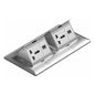 Switch Socket Dual Universal Pop-Up Silver — BF POPU-11-UN