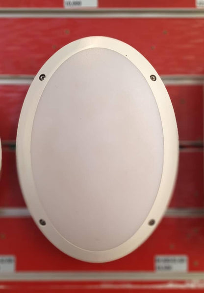 Fence Light Oval Bulkhead Black — BH J600-B1-BK