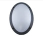 Fence Light Oval Bulkhead Black — BH J600-B1-BK