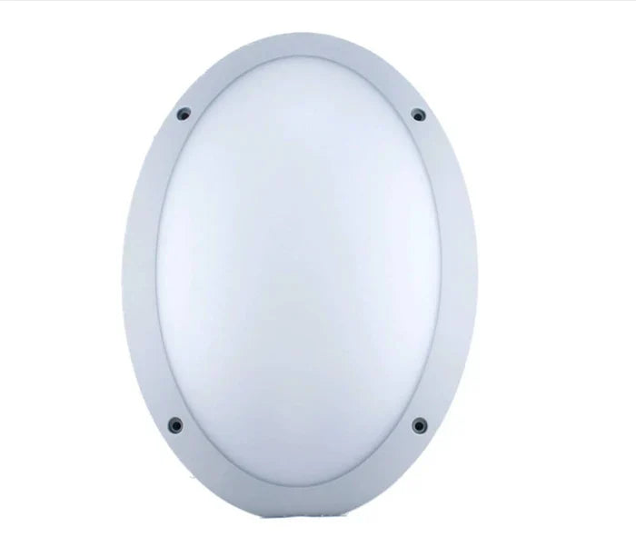 Fence Light Oval Bulkhead Black — BH J600-B1-BK