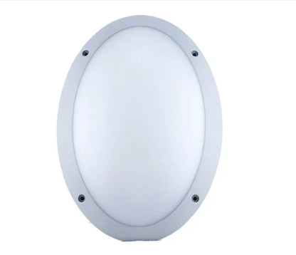 Fence Light Oval Bulkhead Black — BH J600-B1-BK