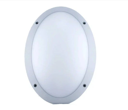 Fence Light Oval Bulkhead Black — BH J600-B1-BK